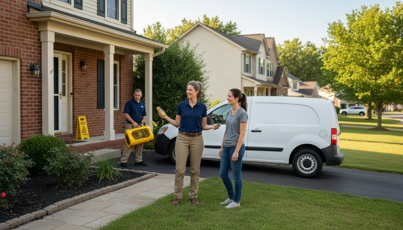 Residential water damage restoration in Cochranville, PA